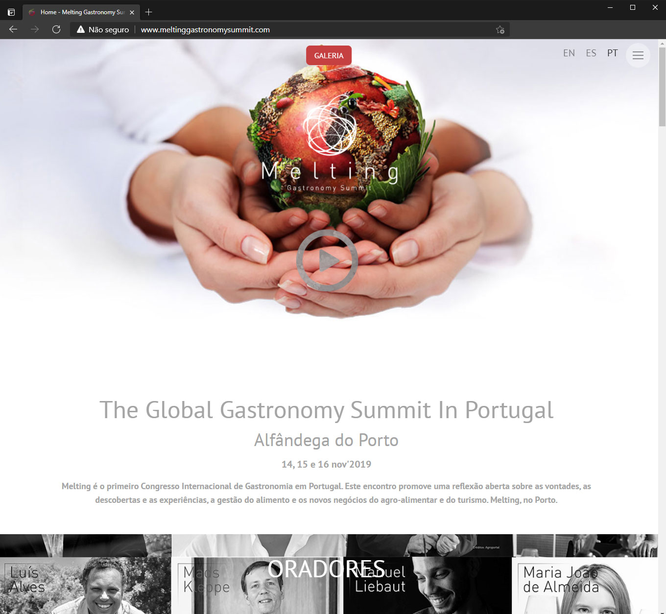 Melting Gastronomy Summit In Portugal
